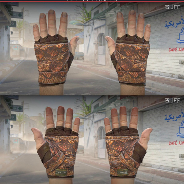 SURVIVAL KNIFE RUST COAT + HAND WRAPS CONSTRICTOR